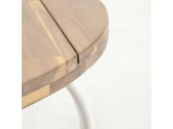 Ronde Tuintafel CAILIN - Massief Acacia/wit Hout -Lifetime || ESSENZA || Zuiver Winkel kave home cailin 55835