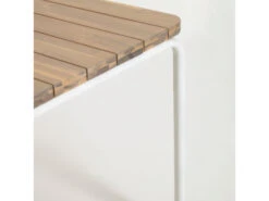 Tuintafel CAILIN - Massief Acaciahout/wit Hout -Lifetime || ESSENZA || Zuiver Winkel kave home cailin 55878