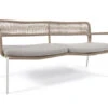 2-zit Loungebank CAILIN - Beige/wit Beige