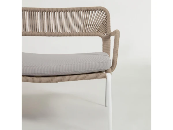 2-zit Loungebank CAILIN - Beige/wit Beige 10 2-zit Loungebank CAILIN - Beige/wit Beige - Afbeelding 8