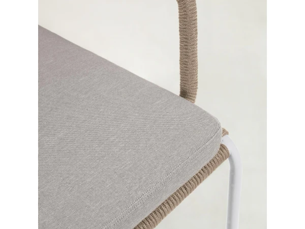 Loungestoel CAILIN - Beige/wit Beige 11 Loungestoel CAILIN - Beige/wit Beige - Afbeelding 9