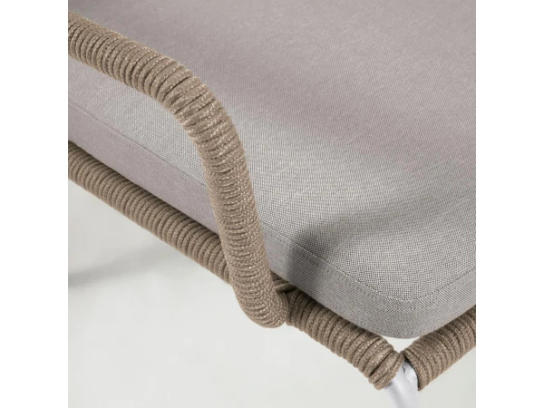 Loungestoel CAILIN - Beige/wit Beige 12 Loungestoel CAILIN - Beige/wit Beige - Afbeelding 10