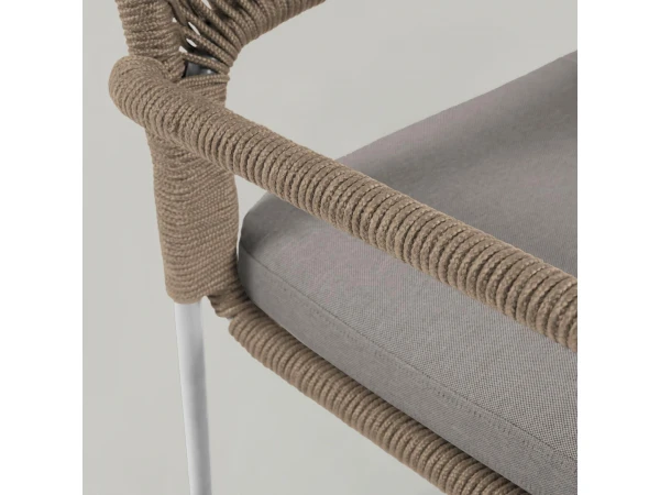 Loungestoel CAILIN - Beige/wit Beige 13 Loungestoel CAILIN - Beige/wit Beige - Afbeelding 11