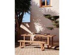 Tuintafel CANADELL - Massief Teakhout Hout -Lifetime || ESSENZA || Zuiver Winkel kave home canadell 65596
