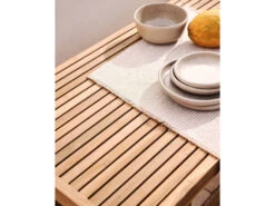 Hoge Tuintafel CANADELL - Massief Teakhout Hout -Lifetime || ESSENZA || Zuiver Winkel kave home canadell 65710
