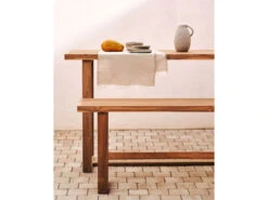 Hoge Tuinbank CANADELL - Massief Teakhout Hout -Lifetime || ESSENZA || Zuiver Winkel kave home canadell 65718