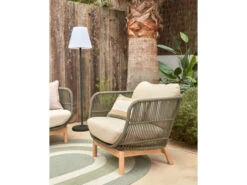 Loungestoel CATALINA - Mosgroen/acaciahout Groen 10 Loungestoel CATALINA - Mosgroen/acaciahout Groen -Lifetime || ESSENZA || Zuiver Winkel kave home catalina 55968