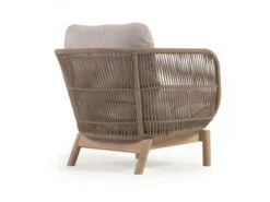 Loungestoel CATALINA - Beige/acaciahout Beige -Lifetime || ESSENZA || Zuiver Winkel kave home catalina 55971