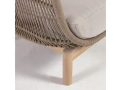 Loungestoel CATALINA - Beige/acaciahout Beige -Lifetime || ESSENZA || Zuiver Winkel kave home catalina 55973