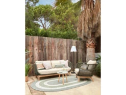 3-zit Loungebank CATALINA - Mosgroen/acaciahout Groen -Lifetime || ESSENZA || Zuiver Winkel kave home catalina 56120