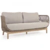 3-zit Loungebank CATALINA - Beige/acaciahout Beige