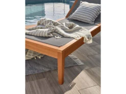 Ligstoel CATERIN - Eucalyptus Hout -Lifetime || ESSENZA || Zuiver Winkel kave home caterin 42606