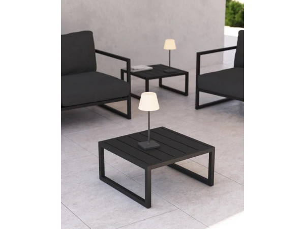 Bijzettafel Voor Buiten COMOVA - Zwart Zwart 5 Bijzettafel Voor Buiten COMOVA - Zwart Zwart - Afbeelding 3