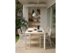 Tuinstoel CULIP - Wit Wit -Lifetime || ESSENZA || Zuiver Winkel kave home culip 65449