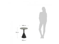 Bijzettafel Voor Buiten DELANO - Zwart Zwart -Lifetime || ESSENZA || Zuiver Winkel kave home delano 42235