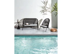 Bijzettafel Voor Buiten DELANO - Zwart Zwart -Lifetime || ESSENZA || Zuiver Winkel kave home delano 42236