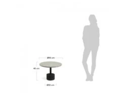 Bijzettafel Voor Buiten DELANO - Grijs Grijs -Lifetime || ESSENZA || Zuiver Winkel kave home delano 42241