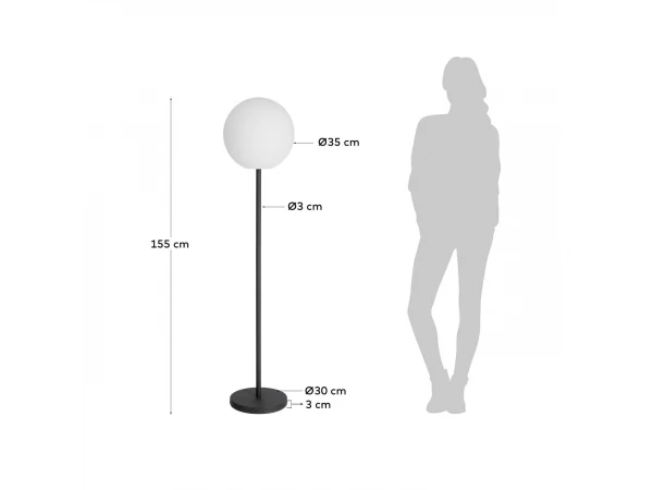 Vloerlamp Voor Buiten DINESH - Zwart Zwart 10 Vloerlamp Voor Buiten DINESH - Zwart Zwart - Afbeelding 8