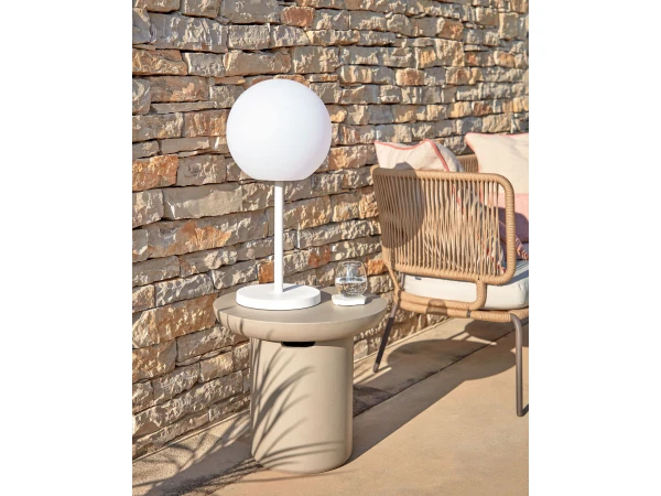 Tafellamp Voor Buiten DINESH - Wit Wit 5 Tafellamp Voor Buiten DINESH - Wit Wit - Afbeelding 3