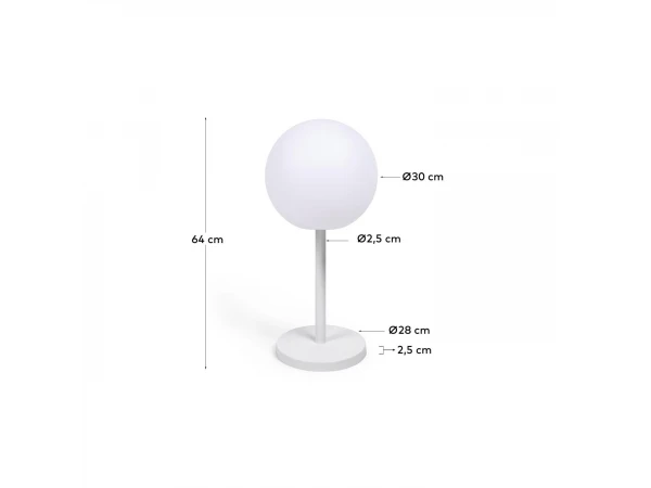 Tafellamp Voor Buiten DINESH - Wit Wit 13 Tafellamp Voor Buiten DINESH - Wit Wit - Afbeelding 11
