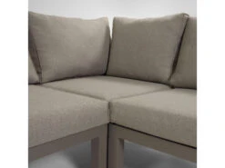 Loungeset DUKE - Bruin Aluminium Bruin -Lifetime || ESSENZA || Zuiver Winkel kave home duka 42512