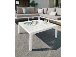 Loungeset Duke - Wit Aluminium Wit -Lifetime || ESSENZA || Zuiver Winkel kave home duka 42536
