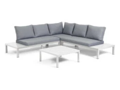 Loungeset Duke - Wit Aluminium Wit