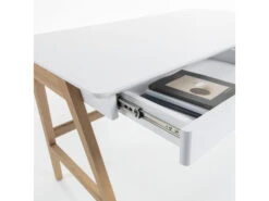 Bureau DYANA - Wit Wit -Lifetime || ESSENZA || Zuiver Winkel kave home dyana 71929