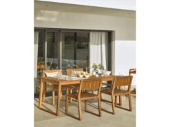 Tuinstoel EMILI - Acaciahout Hout -Lifetime || ESSENZA || Zuiver Winkel kave home emili 42412