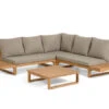 Loungeset FLAVIINA - Acacia Hout -Lifetime || ESSENZA || Zuiver Winkel kave home flaviina 42272
