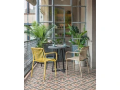 Tuinstoel ISABELLINI - Zwart Zwart -Lifetime || ESSENZA || Zuiver Winkel kave home isabellini 42461