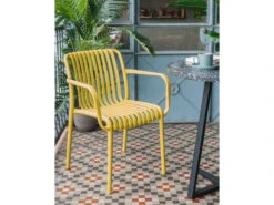 Tuinstoel ISABELLINI - Mustard Geel -Lifetime || ESSENZA || Zuiver Winkel kave home isabellini 42478