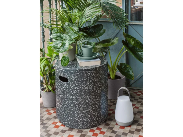 Bijzettafel Voor Buiten JENELL - Zwart Terrazzo Zwart 4 Bijzettafel Voor Buiten JENELL - Zwart Terrazzo Zwart - Afbeelding 2