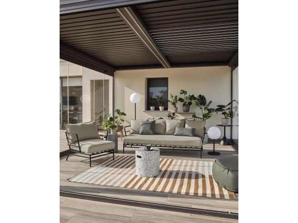 Bijzettafel Voor Buiten JENELL - Wit Terrazzo Wit 5 Bijzettafel Voor Buiten JENELL - Wit Terrazzo Wit - Afbeelding 3