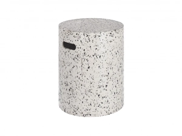 Bijzettafel Voor Buiten JENELL - Wit Terrazzo Wit 3 Bijzettafel Voor Buiten JENELL - Wit Terrazzo Wit