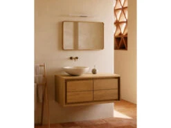 Badkamermeubel KENTA - Teakhout / Notenhout Hout -Lifetime || ESSENZA || Zuiver Winkel kave home kenta 66879