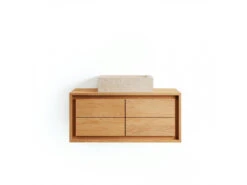 Badkamermeubel KENTA - Teakhout / Naturel Hout -Lifetime || ESSENZA || Zuiver Winkel kave home kenta 66883
