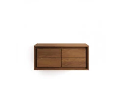 Badkamermeubel KENTA - Teakhout / Notenhout Hout -Lifetime || ESSENZA || Zuiver Winkel kave home kenta 66887