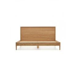 Bed LENON - Massief Hout/Eikenfineer Hout