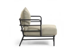 Loungestoel MARELUZ - Zwart/beige Zwart -Lifetime || ESSENZA || Zuiver Winkel kave home mareluz 46581