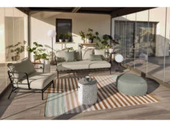 Loungestoel MARELUZ - Zwart/beige Zwart -Lifetime || ESSENZA || Zuiver Winkel kave home mareluz 46588