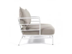 Loungestoel MARELUZ - Wit/beige Wit -Lifetime || ESSENZA || Zuiver Winkel kave home mareluz 55981