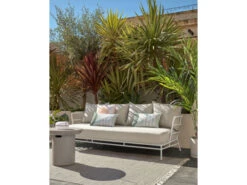 3-zit Loungebank MARELUZ - Wit/beige Wit -Lifetime || ESSENZA || Zuiver Winkel kave home mareluz 55998