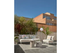 Loungestoel MARELUZ - Wit/beige Wit -Lifetime || ESSENZA || Zuiver Winkel kave home mareluz 56002