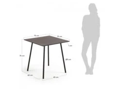 Tuintafel MATHIS - Zwart Zwart 11 Tuintafel MATHIS - Zwart Zwart -Lifetime || ESSENZA || Zuiver Winkel kave home mathis 42298