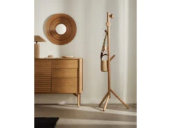 Kapstok NADUE - Massief Beukenhout/Zwart Zwart -Lifetime || ESSENZA || Zuiver Winkel kave home nadue 71377 1