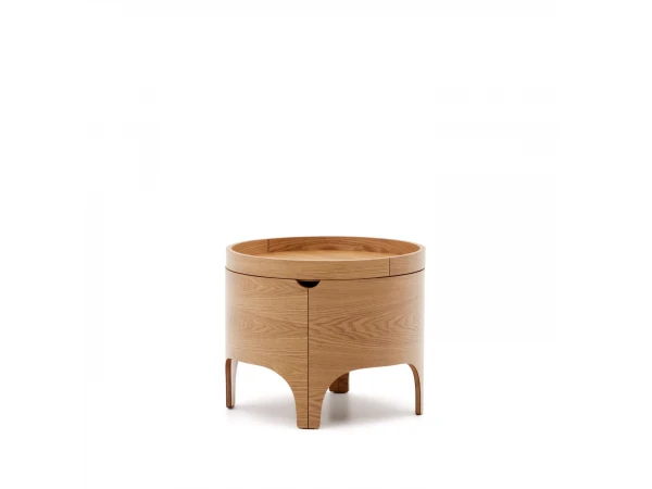 Nachttafel OCTAVIA - Essen Multiplex Hout 4 Nachttafel OCTAVIA - Essen Multiplex Hout - Afbeelding 2