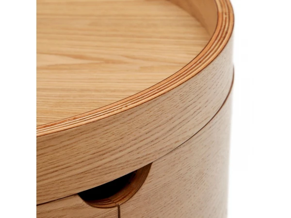 Nachttafel OCTAVIA - Essen Multiplex Hout 5 Nachttafel OCTAVIA - Essen Multiplex Hout - Afbeelding 3