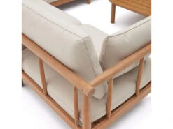 Tuinbank Set SACOVA - Massief Eucalyptushout Hout -Lifetime || ESSENZA || Zuiver Winkel kave home sacova 66912