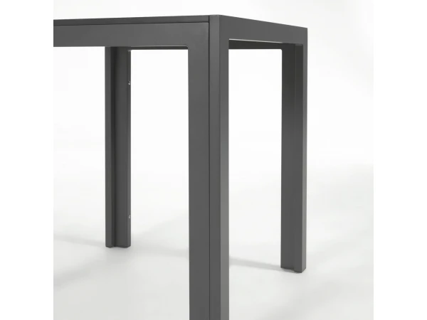 Tuintafel SIRLEY - Zwart Zwart 5 Tuintafel SIRLEY - Zwart Zwart - Afbeelding 3